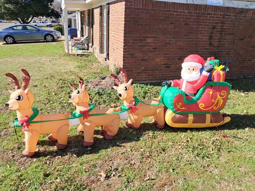 Slitta babbo natale gonfiabile - slitta,