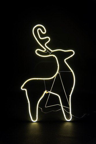 Corda neon luce sagoma natale - luce,