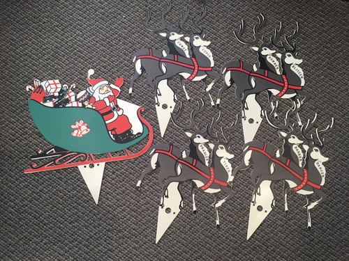 Slitta babbo natale - babbo, vintage