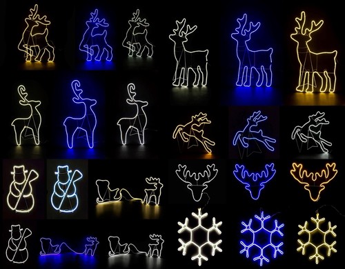 Sagoma luci corda neon natale - neon,