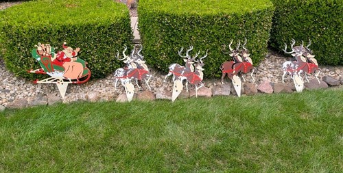 Babbo natale slitta renna - slitta,
