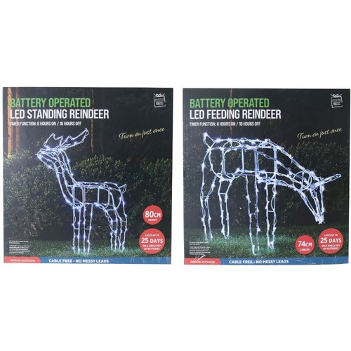 Renna filo led - , batteria