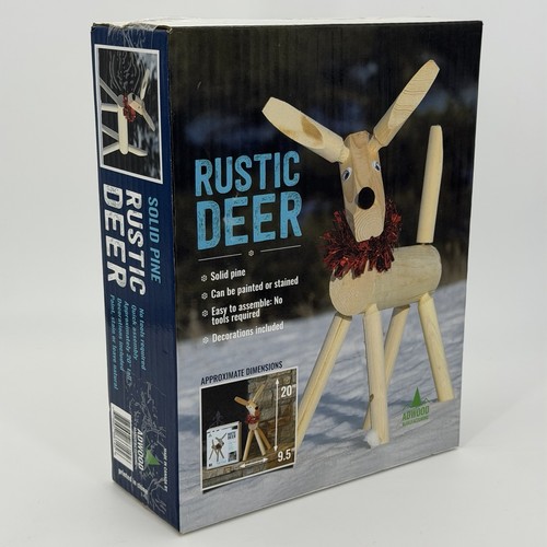 Nuovo rustico legno renna - nuovo,
