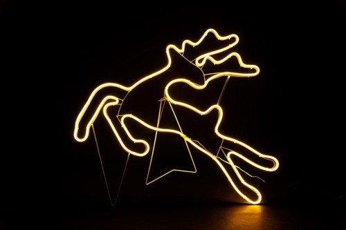Corda luci sagoma natale salto - corda,