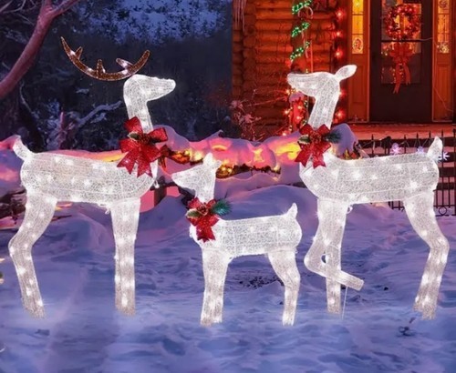 Set famiglia renne natale - di,