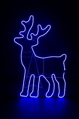 Corda neon luce sagoma natale - corda,