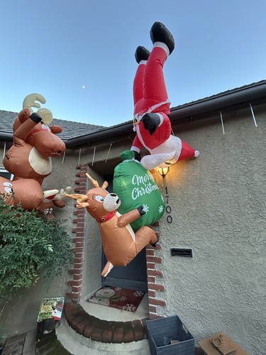 Babbo natale renne - natale, e