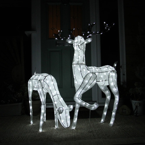 Renna natale grande - led, da
