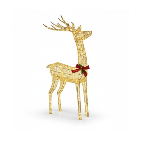 Renna natale 127 - natale, rattan