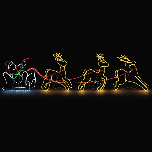 Babbo natale slitta renna - slitta,